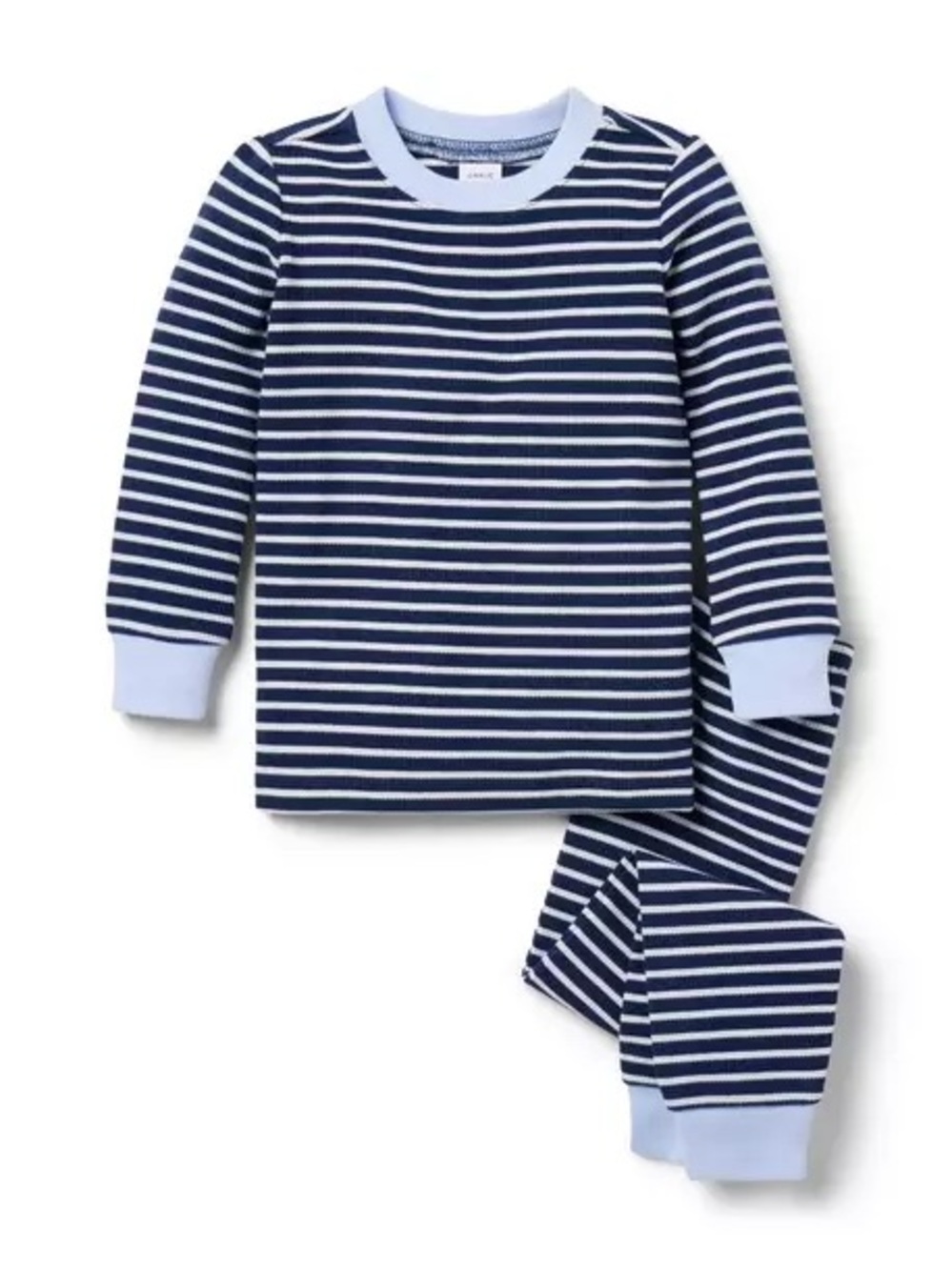 Janie and Jack Navy and White Striped Long-Sleeve Pajama Set, EUC, 3T